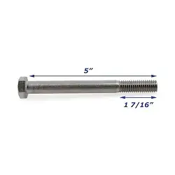 Stainless Steel Trailer Bolt Only 1/2 inch x 5 inch
