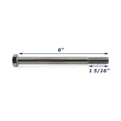Stainless Steel Trailer Bolt Only 1/2 inch x 6 inch