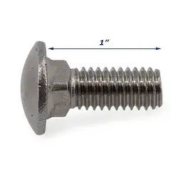 Stainless Steel Trailer Carriage Bolt Only 3/8 inch x 1 inch
