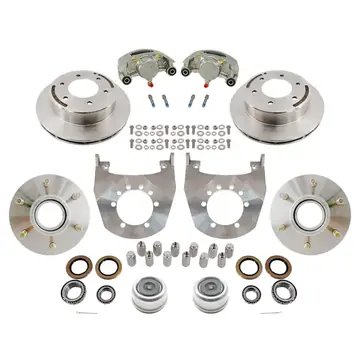 Kodiak Trailer Slip-on 12 inch 6 Lug Disc Brake Kit ALL STAINLESS w/ SS Hubs