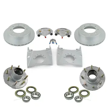 Kodiak DAC Coated Trailer Disc Brake Kit Slip On 13 inch 8 Lug 7,000lb w/ Hubs
