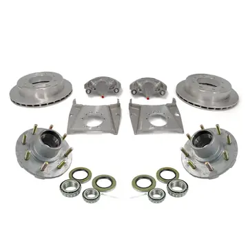Kodiak Slip On All Stainless Steel Disc Brake Kit 13 inch 8 Lug 7k w/ Hubs