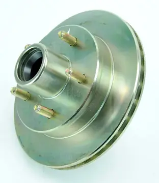 UFP Boat Trailer Replacement 9.75 in Zinc 5 Bolt Integral Hub & Rotor