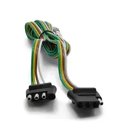 4 Flat Male and Female 72 inch Wiring Trailer Plug Extension