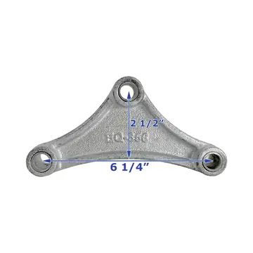 Boat Trailer Galvanized Equalizer Bar 6 1/4 inch EQ-356