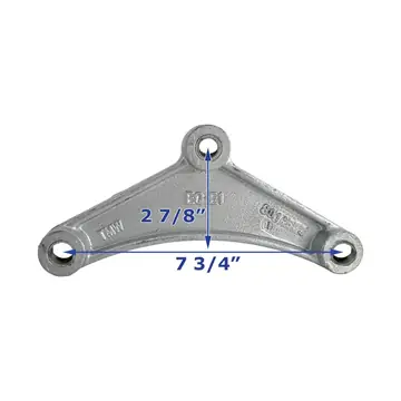 Galvanized Equalizer Bar 7 3/4 inch EQ-E1