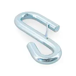 S Hook Replacement with Clasp 7/16" Diameter for 1/4" Safety Chains