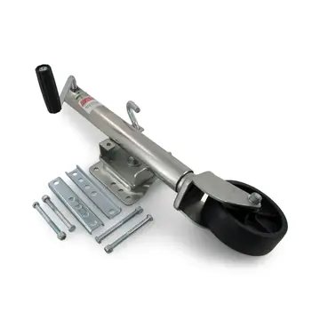 RAM Trailer Bolt On Swivel Jack 1000lb Capacity Zinc Plated with Wheel