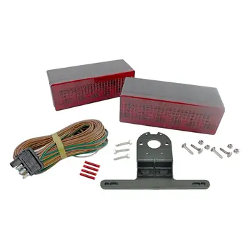 LED Submersible Boat Trailer Complete Light Kit Low Profile