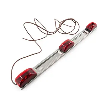 Red LED ID Light Bar Submersible Stainless Steel Backing for Boat Trailer