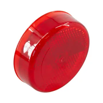 Side Marker Trailer Light Red 2.5 inch Round 2 Prong Grommet Mount