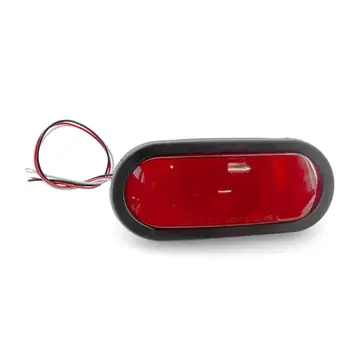 Red Incandescent Oval Replacement Trailer Light Sealed Kit