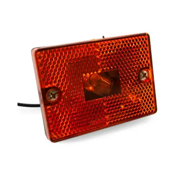 Amber Square Style Clearance and Side Marker Trailer Light