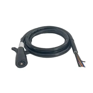 Pre Wired Pigtail 7 RV Harness Connector 8ft Length with Male Trailer End