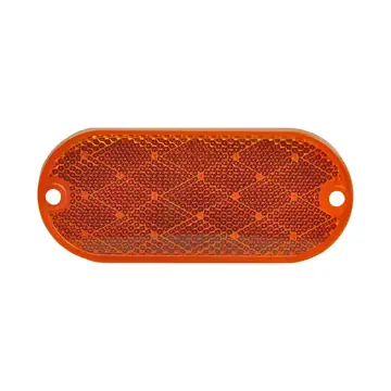 Trailer Side Marker Reflector Amber Oblong Oval