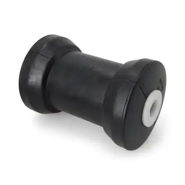 5 3/8 inch Black Rubber Keel Boat Roller Heavy Duty