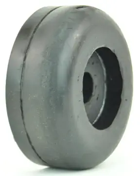 3.5 inch rubber roller end cap with 5/8 Inner Diameter