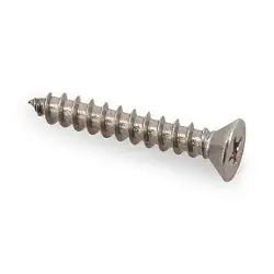 Stainless Steel 10 x 1 1/4" Flat Philips Head Screw