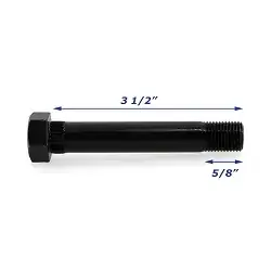 Raw Steel Trailer Spring Bolt Only 9/16 inch x 3 1/2 inch