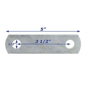 Leaf Spring Shackle Galvanized 3 1/2 inch Long