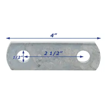 Leaf Spring Shackle Galvanized 2 1/2 inch Long