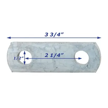 Leaf Spring Shackle Galvanized 2 1/4 inch Long
