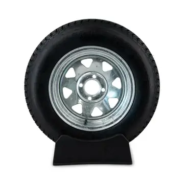 ST175/80D13 Boat Trailer Tire on a Galvanized 4 bolt Wheel B78-13 LRC