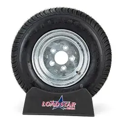 205/65-10 aka 20.5x8-10 LRE 1650lb Tire on Galvanized 5 bolt Wheel