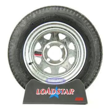 ST 4.80 x 12 Mounted on a 4 Bolt Galvanized Wheel 990lb Capacity