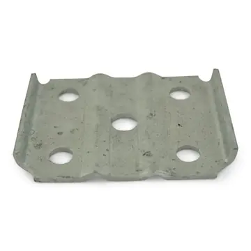 Galvanized Leaf Spring U-Bolt Plate for 2 3/8 inch Diameter Axles