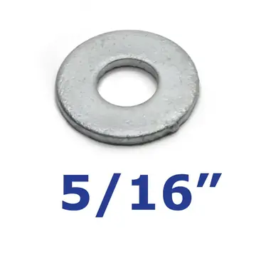 Galvanized Flat Washer 5/16 inch for Trailer Bolts and U-Bolts