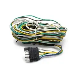 Trailer Light Wiring Harness 5 Flat 25ft with Full Length Ground Wires