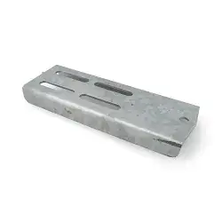 Boat Trailer Double U Bolt 12" Galvanized Bunk Bracket Only
