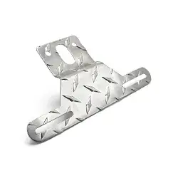 Trailer License Plate Tag Mount Bracket Aluminum Diamond Plate