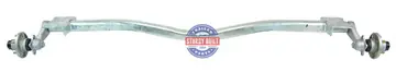Galvanized Torsion Axle 3500lb Capacity 86 inch Hub Face For 72 inch I Beam Trailer Frame