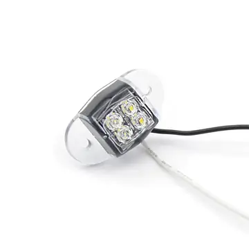 LED White Boat Light Oval Accent with 4 LEDs