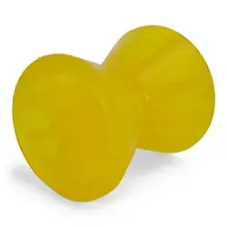 4 inch Yellow Boat Trailer Bow Roller Poly Vinyl for Winch Post