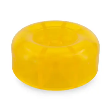 3.5 inch Yellow Poly Vinyl Boat Trailer Bow and Keel Roller End Cap