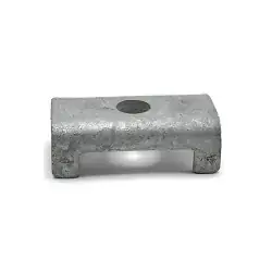 Galvanized Steel Channel Style Trailer Spring Seat Clamp On 2 in Square Axles