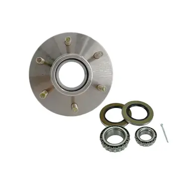 Stainless Steel 6 Lug Boat Trailer Hub with Bearings for 5200lb Axle