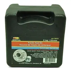 Pre Greased Trailer Hub Galvanized 5 Lug Boxed Kit for 3500lb Trailer Axle
