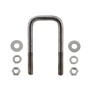 Stainless Steel Square Trailer U-Bolt 1/2 inch x 2 inch x 4 13/16 inch