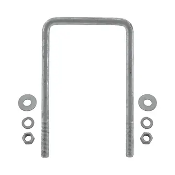 Galvanized Square Trailer U-Bolt 1/2 inch x 4 5/16 inch x 7 1/2 inch