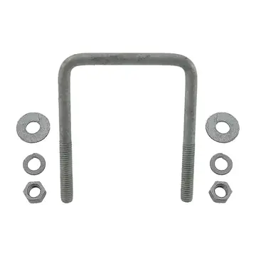 Galvanized Square Trailer U-Bolt 3/8 inch x 3 inch x 3 7/8 inch