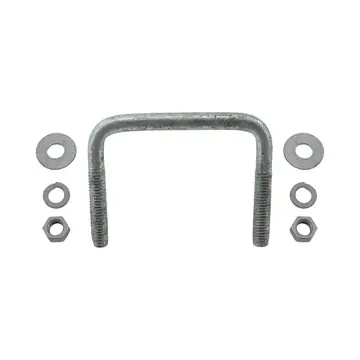 Galvanized Square Trailer U-Bolt 7/16 inch x 4 inch x 2 7/8 inch