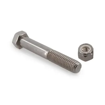 9/16 inch Diameter by 3 1/2 inch Long Stainless Steel Bolt