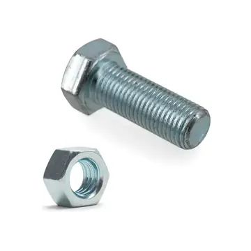 3/8-24" by 1 inch Long Zinc Plated Bolt