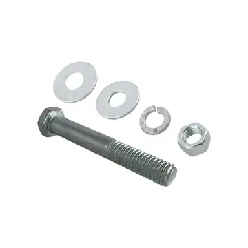3/8 inch Diameter by 2 1/2 inch Long Zinc Plated Trailer Bolt