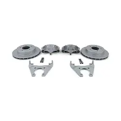 STURDY BUILT 5 Lug 10" Disc Brake Kit - Slip On - Dacromet Coated - RED Brake Pad