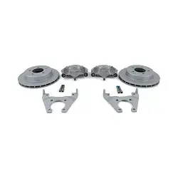 STURDY BUILT 5 Lug 10" Disc Brake Kit - Slip On - Dacromet Coated - STAINLESS STEEL Brake Pad